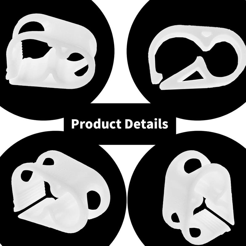 BokWin 2PCS Plastic Tubing Clamps Adjustable Tube Clamp, 1/4"-1/2" Tube OD Shut Off Hose Clamp Water Flow Control Tube Clip Pipe for Control Wine Beer Bottle and Infusion Bottle - Image 3